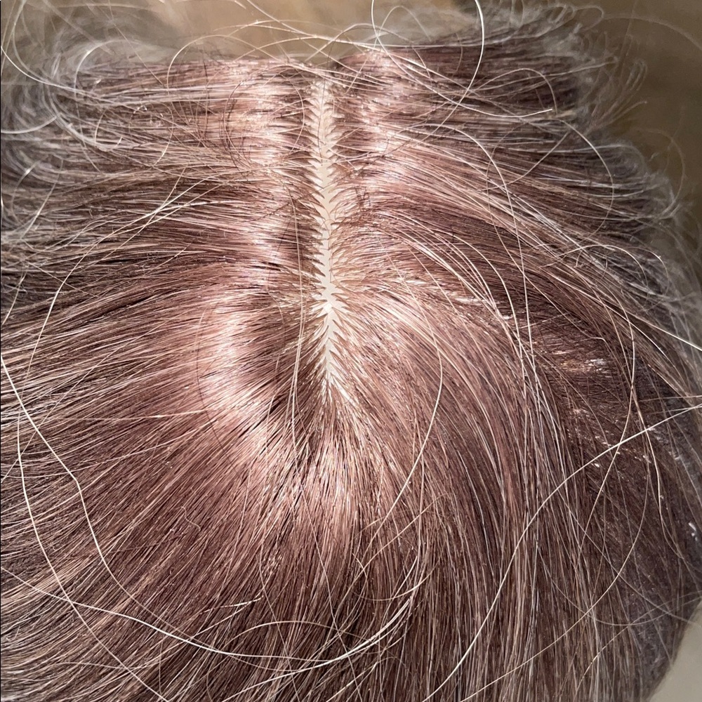 Glam Wavy Lace Wig – 22” Blonde Blend with Dark Roots, Soft & Natural # Q - Picture 5 of 15